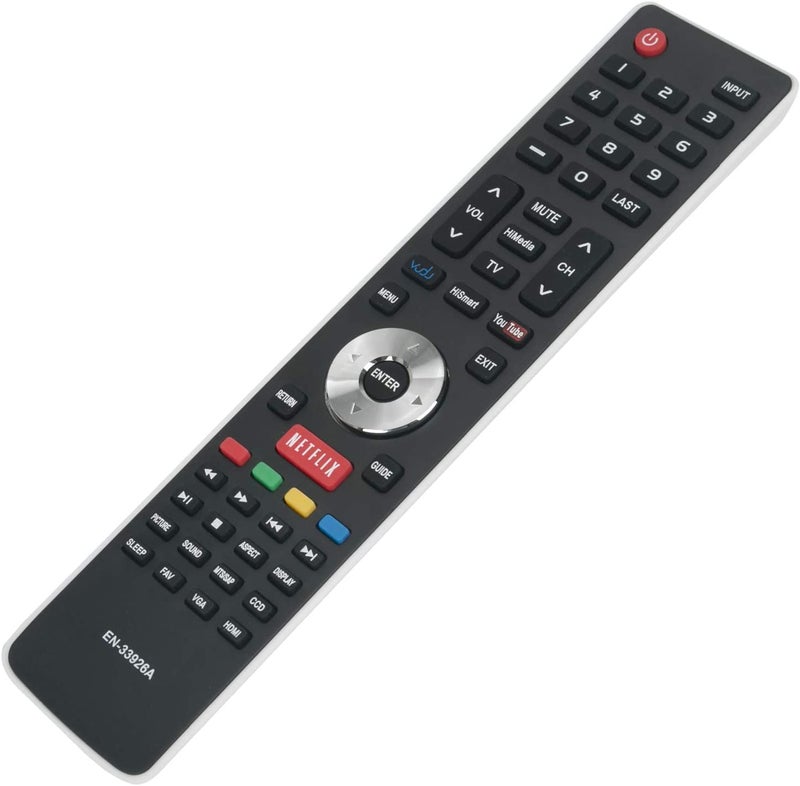 econtrolly New EN-33926A EN33926A Replace Remote Fit for Hisense TV 32K366W 40K366WB 32K20DW 32K20W 40H5 50K610GWN 55K610GWN XV5849 32H5B 40H5B 40K366WN 48H5 50H5B 50H5G 50H5GB EN33925A - Image 4